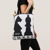 CHESS aangepaste monogram zakken Tote Bag (Dichtbij)