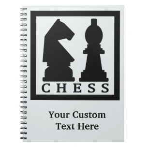 CHESS aangepaste tekst- en kleurenlaptop Notitieboek