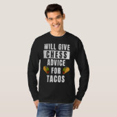 Chess Advice For Tacos Board Game Player  Chess Ta T-shirt (Voorkant volledig)