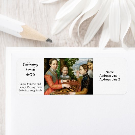 Chess afspelen met Sofonisba Anguissola Etiket (Insitu)