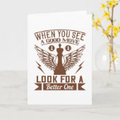 Chess - Als je een goede beweging ziet Kaart (Gele Bloem)