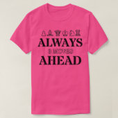 Chess Altijd 3 Bewegingen voor game game-overs Gif T-shirt (Design voorkant)