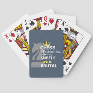 Chess - ambachtelijk subtiel pokerkaarten