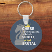 Chess - ambachtelijk subtiel sleutelhanger (Voorkant)