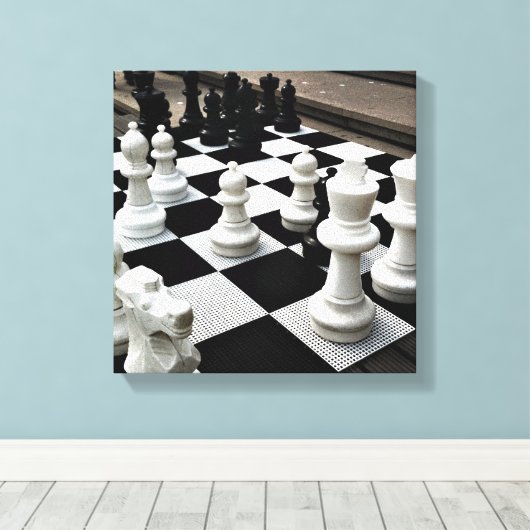 Chess Amsterdam Canvas Afdruk (Insitu (Houten vloer))