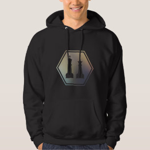  Chess Art King en Queen Chess Piecks Hoodie
