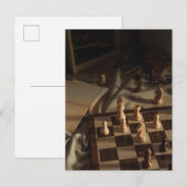 Chess art photo briefkaart (Voorkant / Achterkant)
