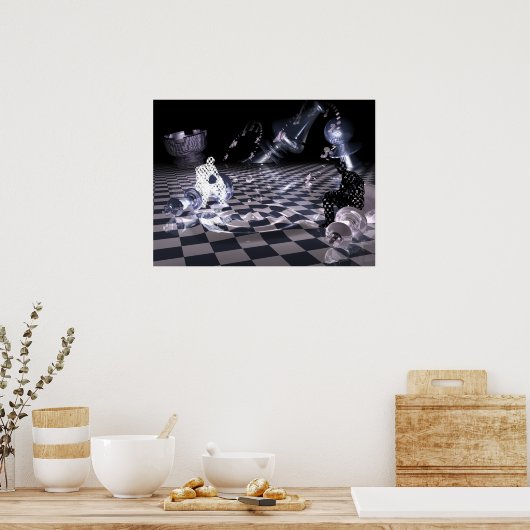Chess Art Poster (Keuken)