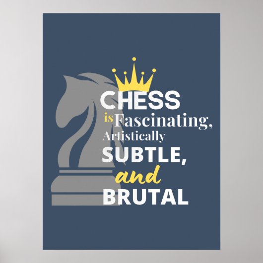 Chess - Artistically Subtle Poster (Voorkant)