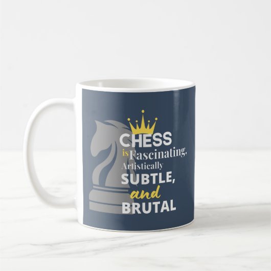 Chess - Artistisch subtiele koffie-Mok Koffiemok (Links)