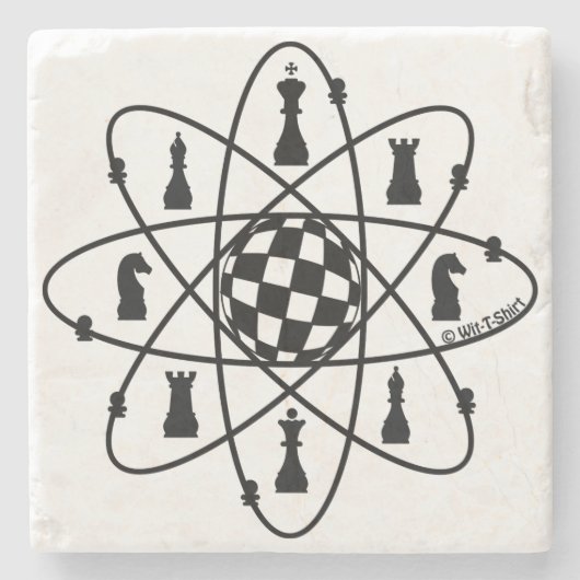 Chess Atom — ChessMatters Onderzetter (Voorkant)