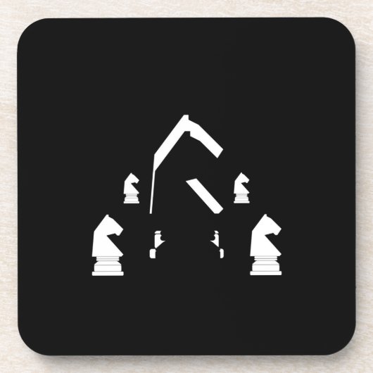 Chess Bier Onderzetter (Voorkant)