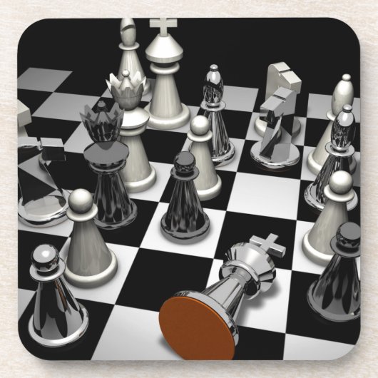 Chess Bier Onderzetter (Voorkant)