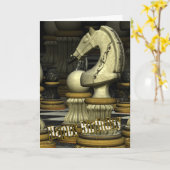 Chess Birthday-kaart Kaart (Gele Bloem)
