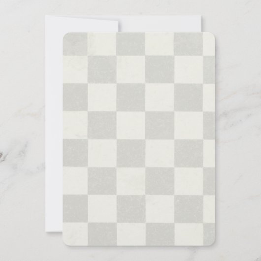 Chess Birthday Party Uitnodiging voor kinderen en (Achterkant)