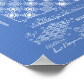 Chess Board 1923 Patent Art Blueprint Poster (Hoek)