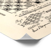 Chess Board 1923 Patent Art Old Peper Poster (Hoek)