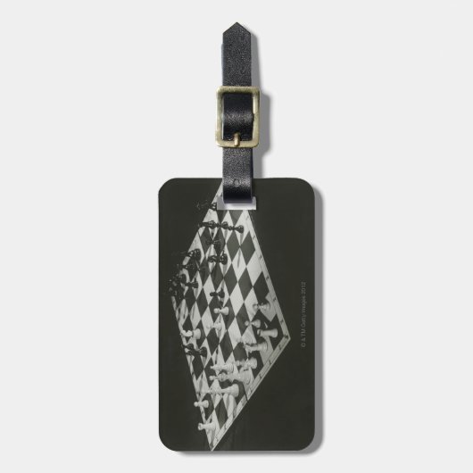 Chess Board Bagagelabel (Voorkant verticaal)