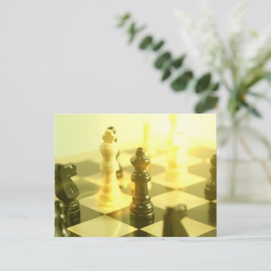 Chess Board Briefkaart (Staand voorkant)