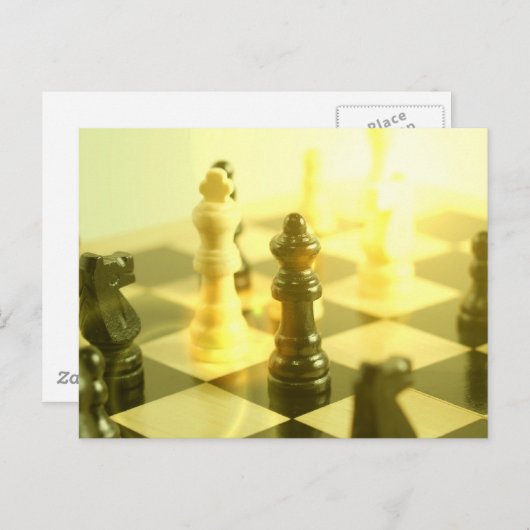 Chess Board Briefkaart (Voorkant / Achterkant)