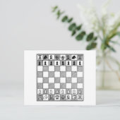 Chess Board Briefkaart (Staand voorkant)