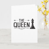Chess Board Chekmate Queen Board Gift Idea Kaart (Gele Bloem)