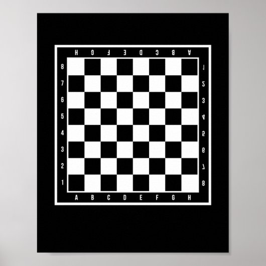 Chess Board Chess Chess Game Player Poster (Voorkant)