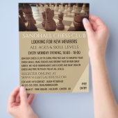 Chess Board, Chess Club Adverteren Flyer (Hand)