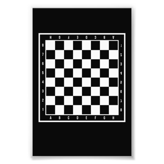Chess Board Chess Game Player Foto Afdruk (Voorkant)