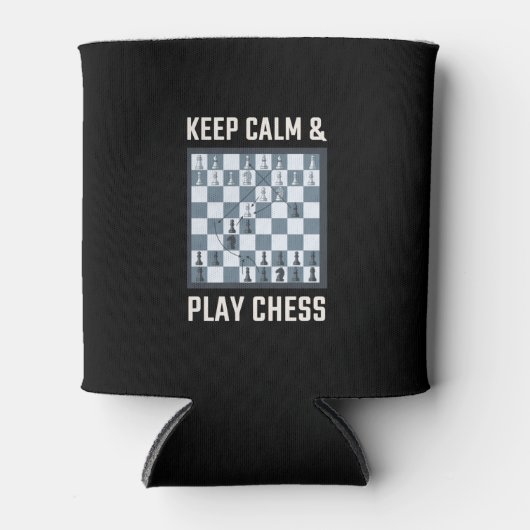 Chess Board Chess Player Blikjeskoeler (Voorkant)