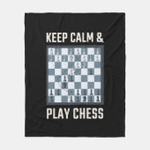 Chess Board Chess Player Fleece Deken (Voorkant)
