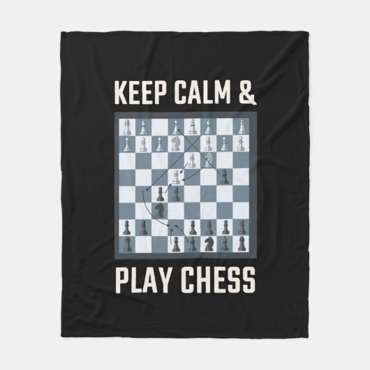 Chess Board Chess Player Fleece Deken (Voorkant)
