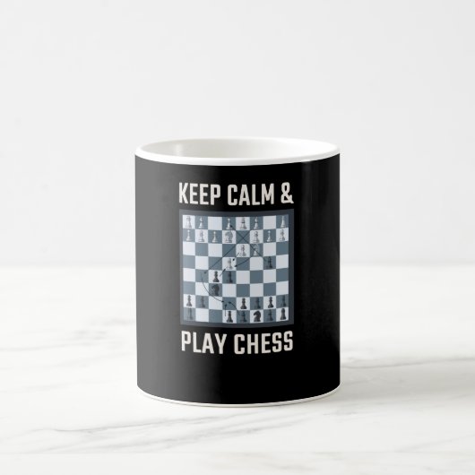 Chess Board Chess Player Koffiemok (Center)
