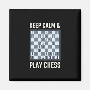 Chess Board Chess Player Magneet