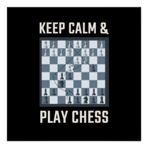 Chess Board Chess Player Perfect Poster