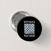 Chess Board Chess Player Ronde Button 3,2 Cm (Voorkant /achterkant)