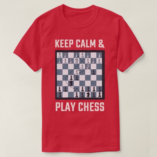 Chess Board Chess Player T-shirt (Design voorkant)