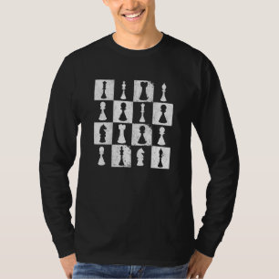Chess Board Chess Player Thémed Mind Sport Funny C T-shirt