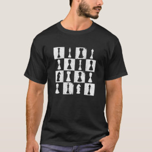 Chess Board Chess Player Thémed Mind Sport Funny C T-shirt