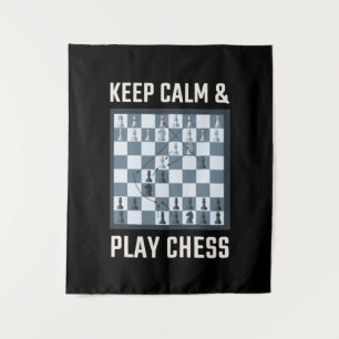 Chess Board Chess Player Wandkleed