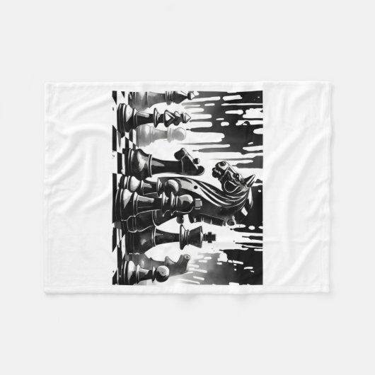 Chess Board  Fleece Deken (Voorkant (Horizontaal))