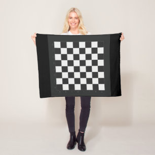 Chess Board Fleece Deken