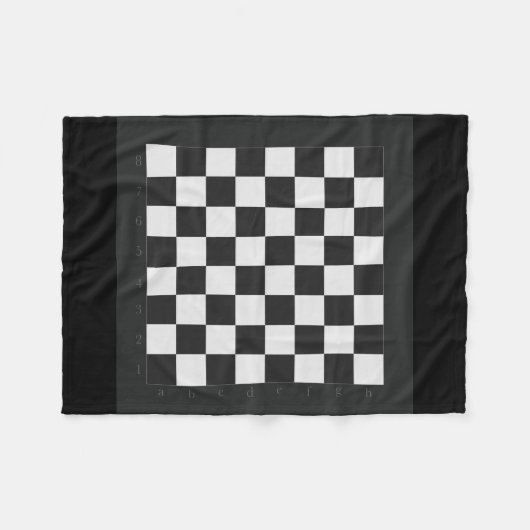 Chess Board Fleece Deken (Voorkant (Horizontaal))