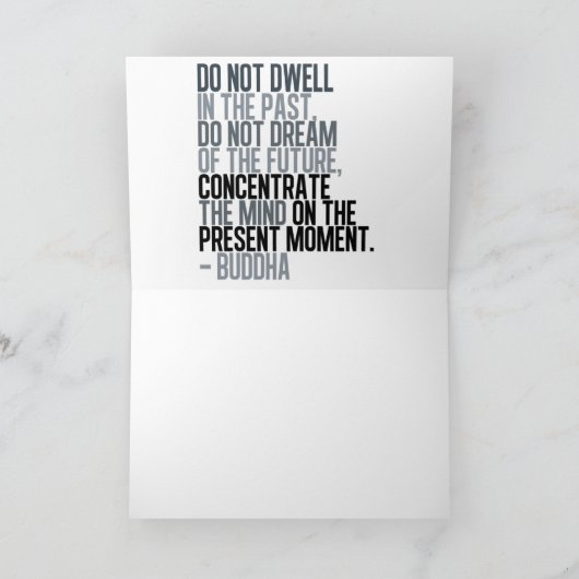 Chess Board Game Buddha Quote Note Kaart (Binnen)