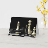 Chess Board Game Buddha Quote Note Kaart (Gele Bloem)