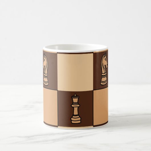 Chess Board Pieces Chess Player Koffiemok (Center)