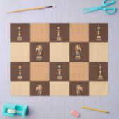 Chess Board Pieces Tissuepapier (Craft)