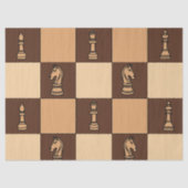 Chess Board Pieces Tissuepapier (Voorkant)