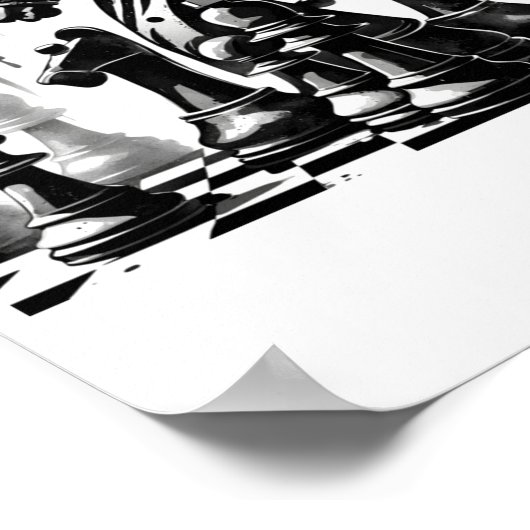 Chess Board  Poster (Hoek)