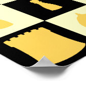 Chess Board Poster (Hoek)